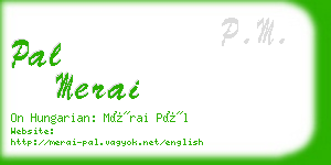 pal merai business card